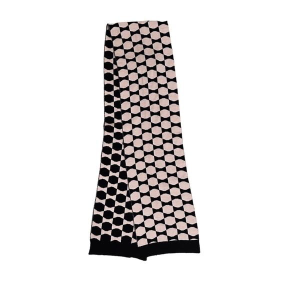 Kate Spade Brown Geometric Dot Print Scarf - Picture 1 of 4